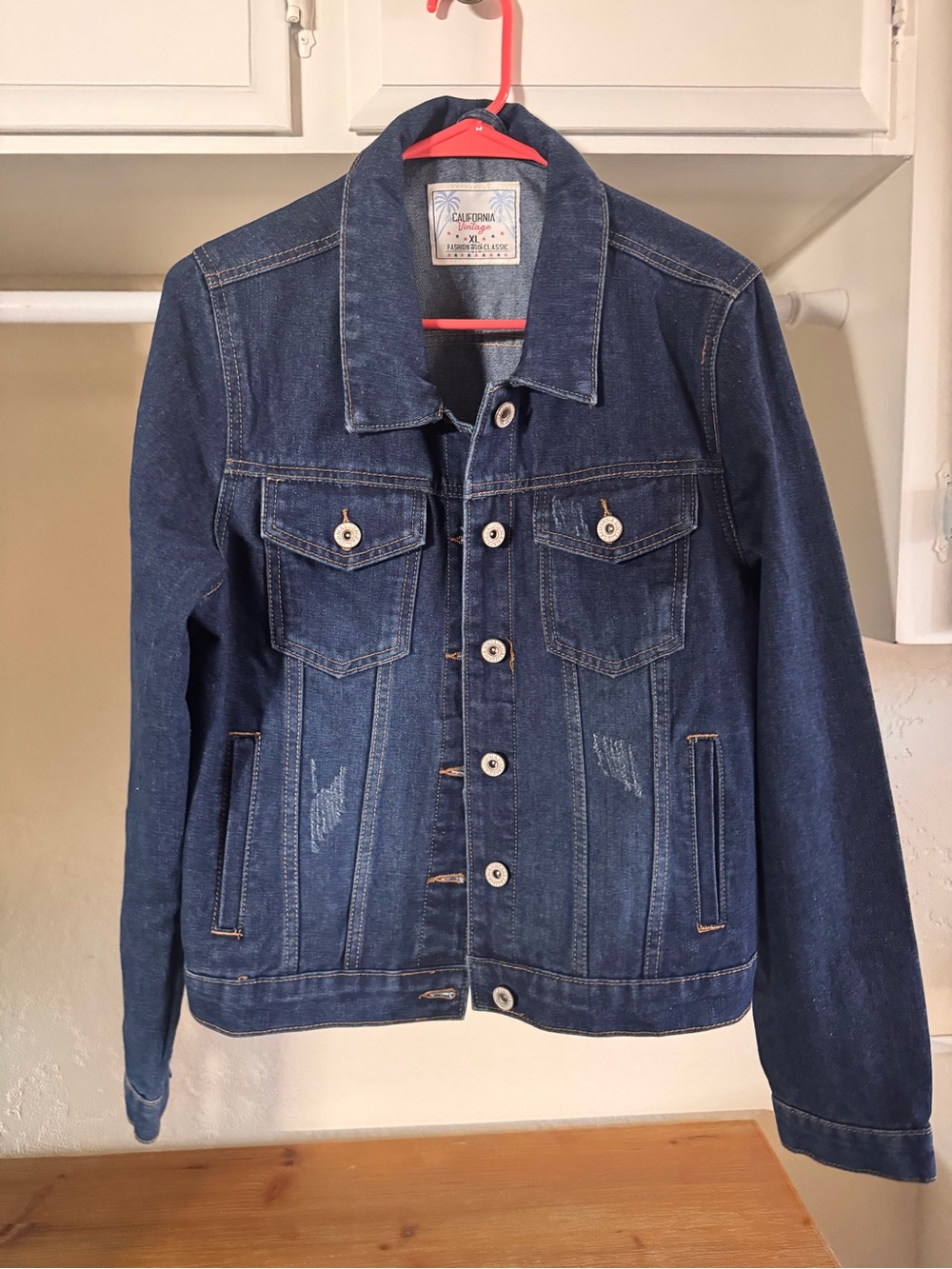 Classic Blue Denim Jean Jacket - Women's Lightweight Trucker
